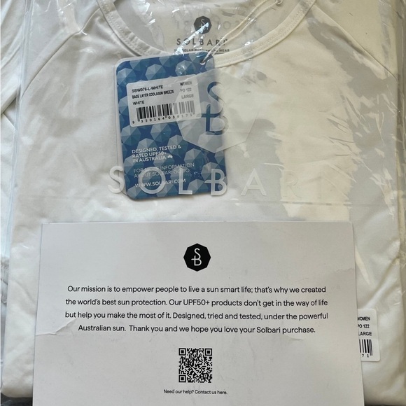 NEW Solbari Coolasun top with UPF, 50+ sun protection - Picture 4 of 4